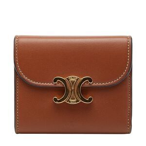 Celine Triomphe 10d783bzg Brown Leather Women's Celine